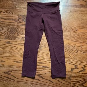 Marroon Lululemon Leggings